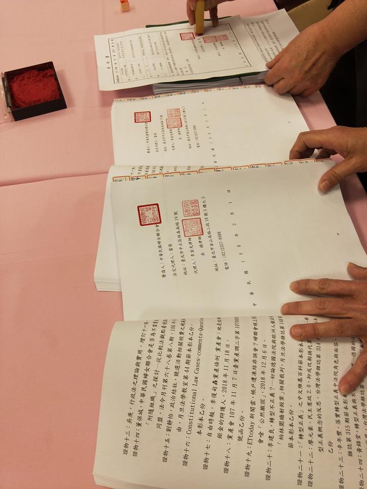 婦聯會主委雷倩在臉書發文，表示今天已向司法院提出釋憲申請。 圖：取材自雷倩臉書