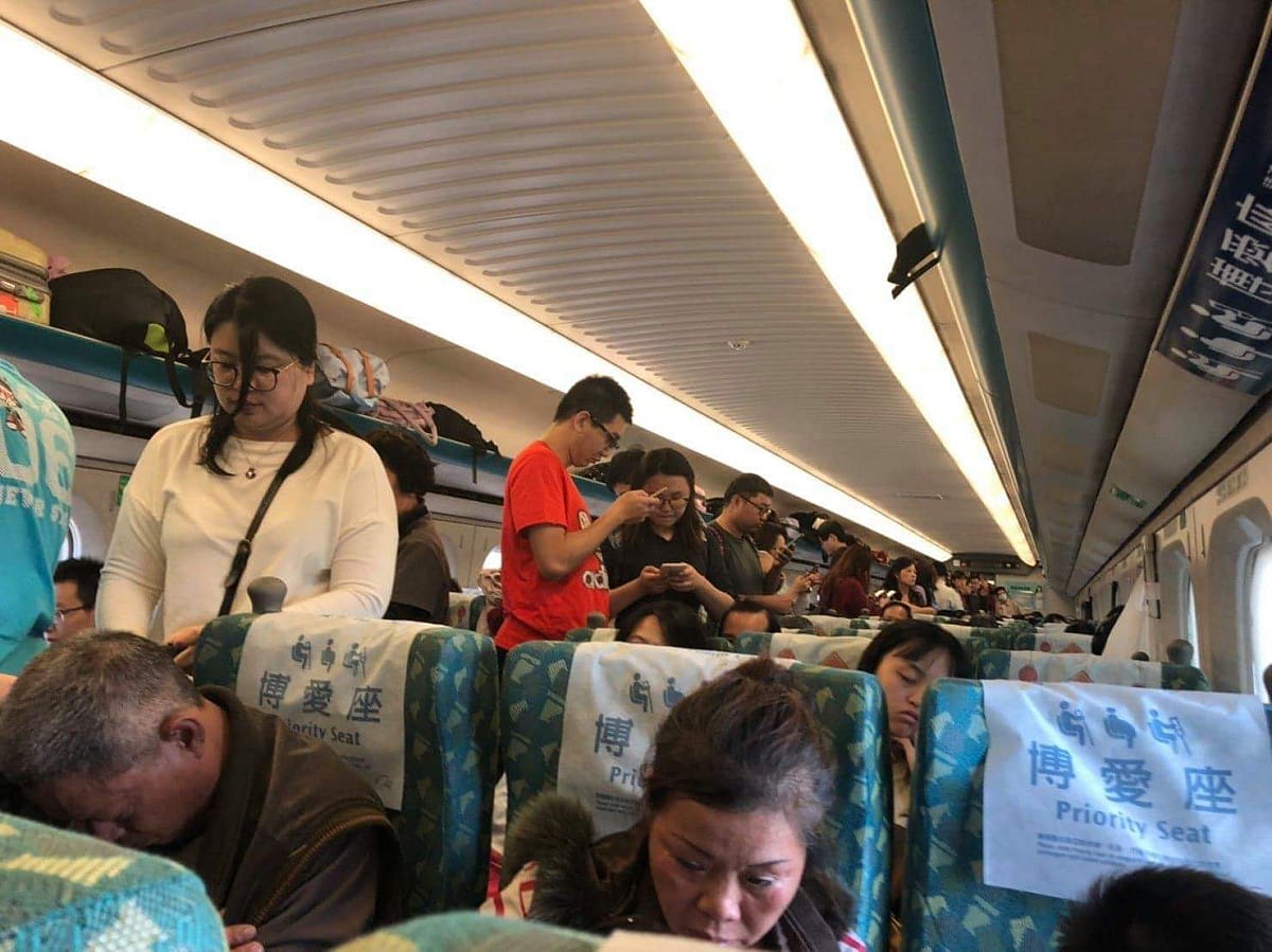高鐵自由座常常發生許多「讓座」的問題與糾紛。 圖：陳佩蓴/攝