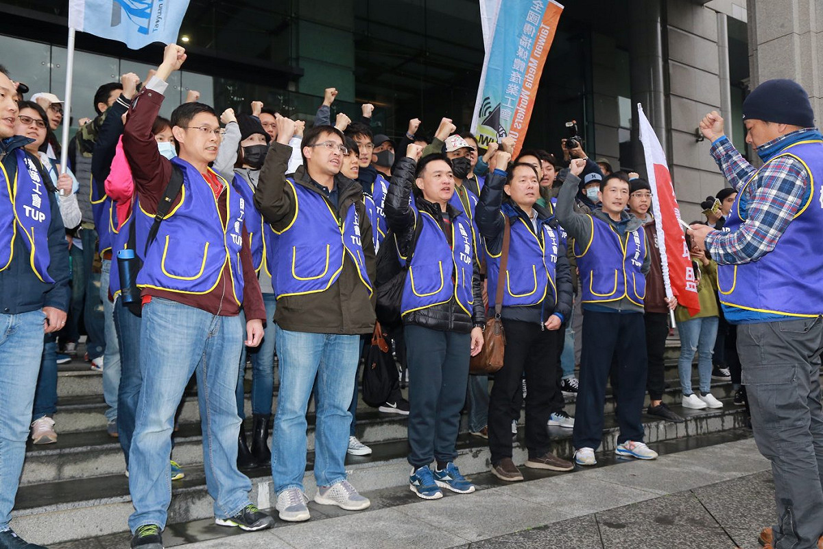 桃園機師工會罷工情況。 圖／記者葉政勳攝