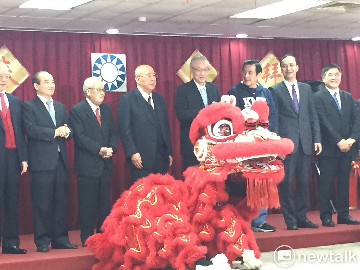 國民黨11日舉辦黨內新春團拜。 圖：趙婉淳／攝