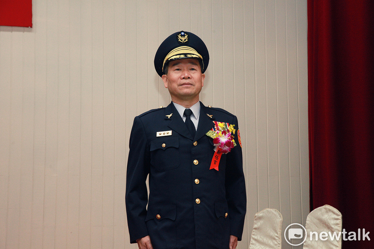 新任局長陳國進曾任警政署科長、督察，桃園縣警局副局長、台北市警局北投分局長、屏東縣警局長、保六總隊長，警政署警政委員等職。 圖：林昀真／攝