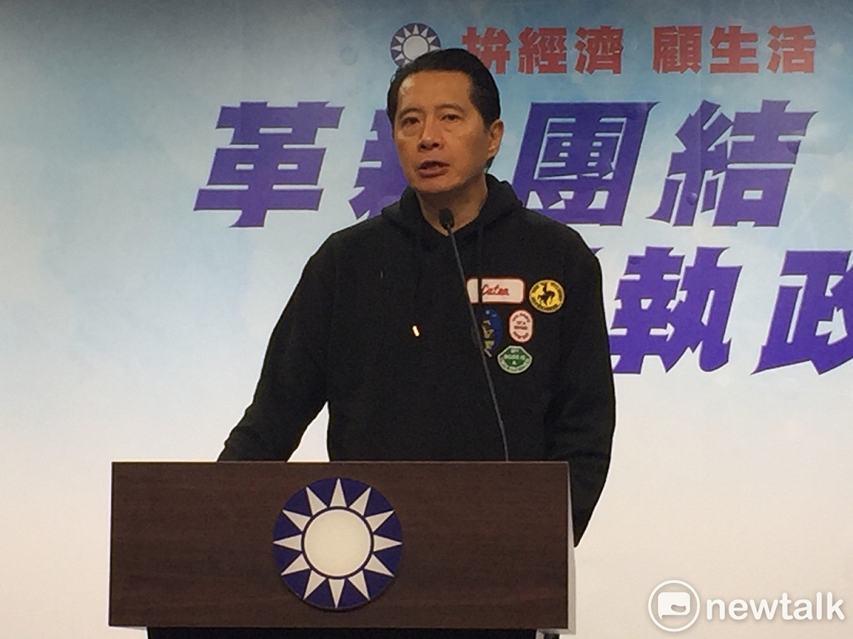 國民黨義務副主委兼發言人歐陽龍。 圖：趙婉淳／攝