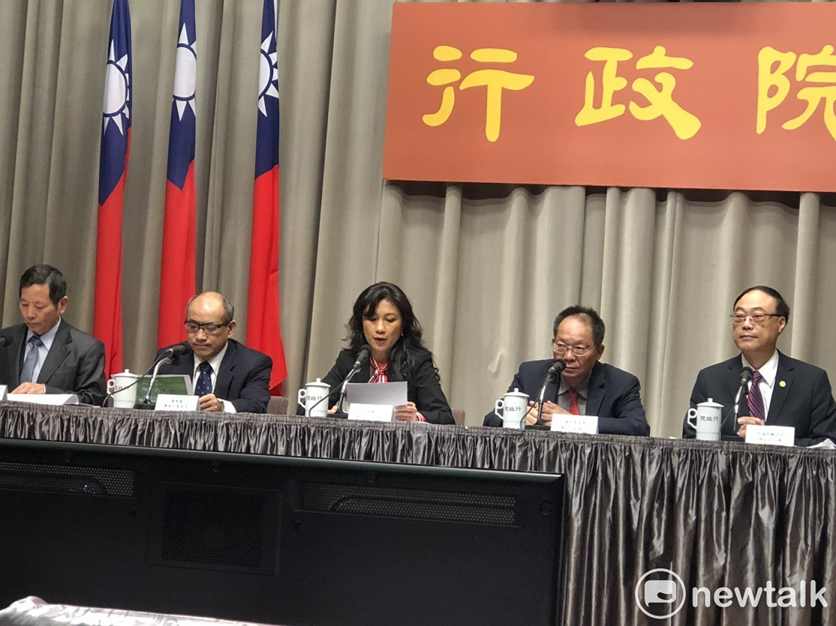 行政院會後記者會。 圖：謝莉慧/攝