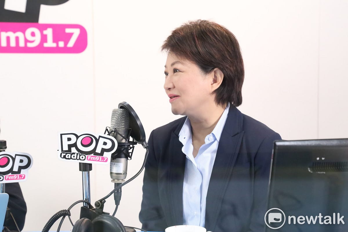 台中市長盧秀燕接受《POP撞新聞》主持人黃暐瀚專訪。 圖：POP撞新聞/提供