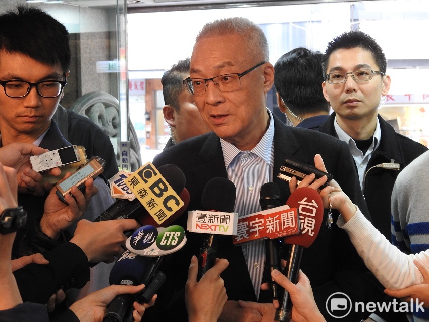 國民黨主席吳敦義下午出席立法院實務研討會。 圖：趙婉淳／攝