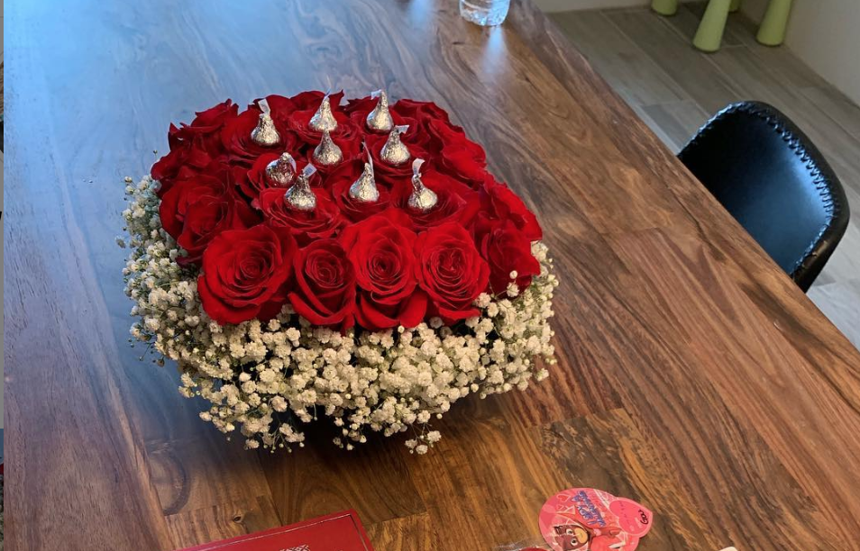 達比修送老婆情人節大禮。 圖取自ＩＧ