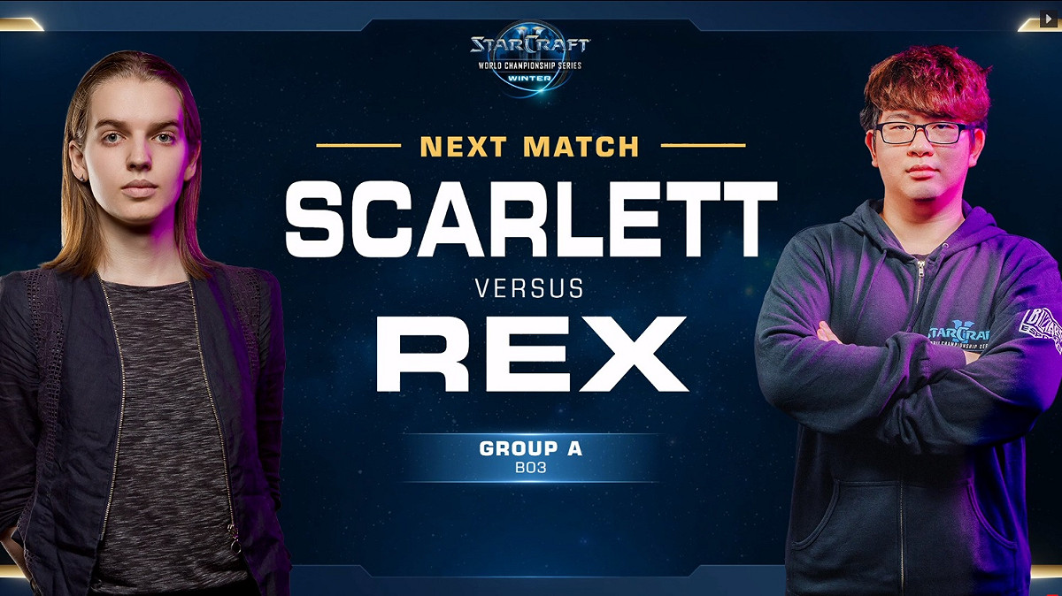 台灣選手Rex在WCS冬季賽16強賽不敵「刀鋒女皇」Scarlett，未能晉級。 圖：翻攝自Twitch