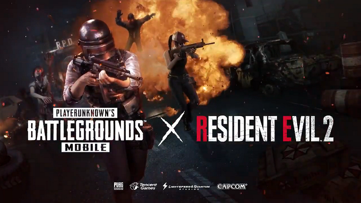 《PUBG Mobile》將與《惡靈古堡2重製版》推出合作殭屍模式。 圖：翻攝自推特