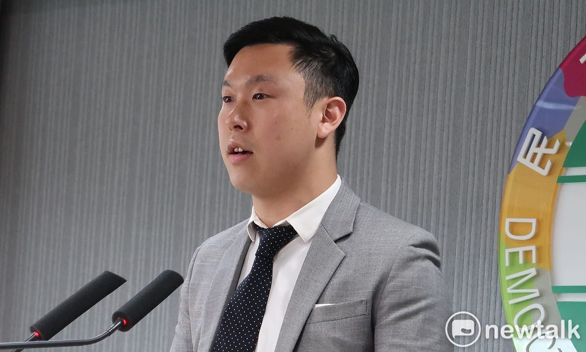 民進黨發言人李問。 圖：林朝億/攝（資料照片）