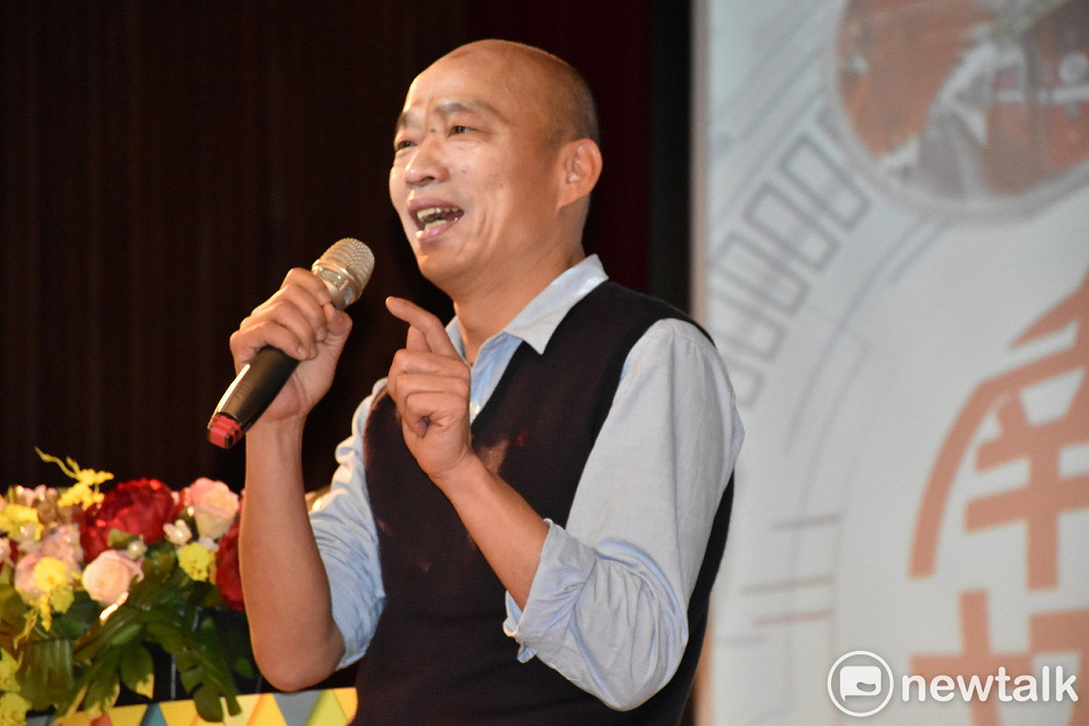 韓國瑜接受節目專訪，坦言自己還未想過是否參選2020，但面對選民的承諾壓力很大，目前想要先把份內工作做好。 圖：孫家銘／攝（資料照片）