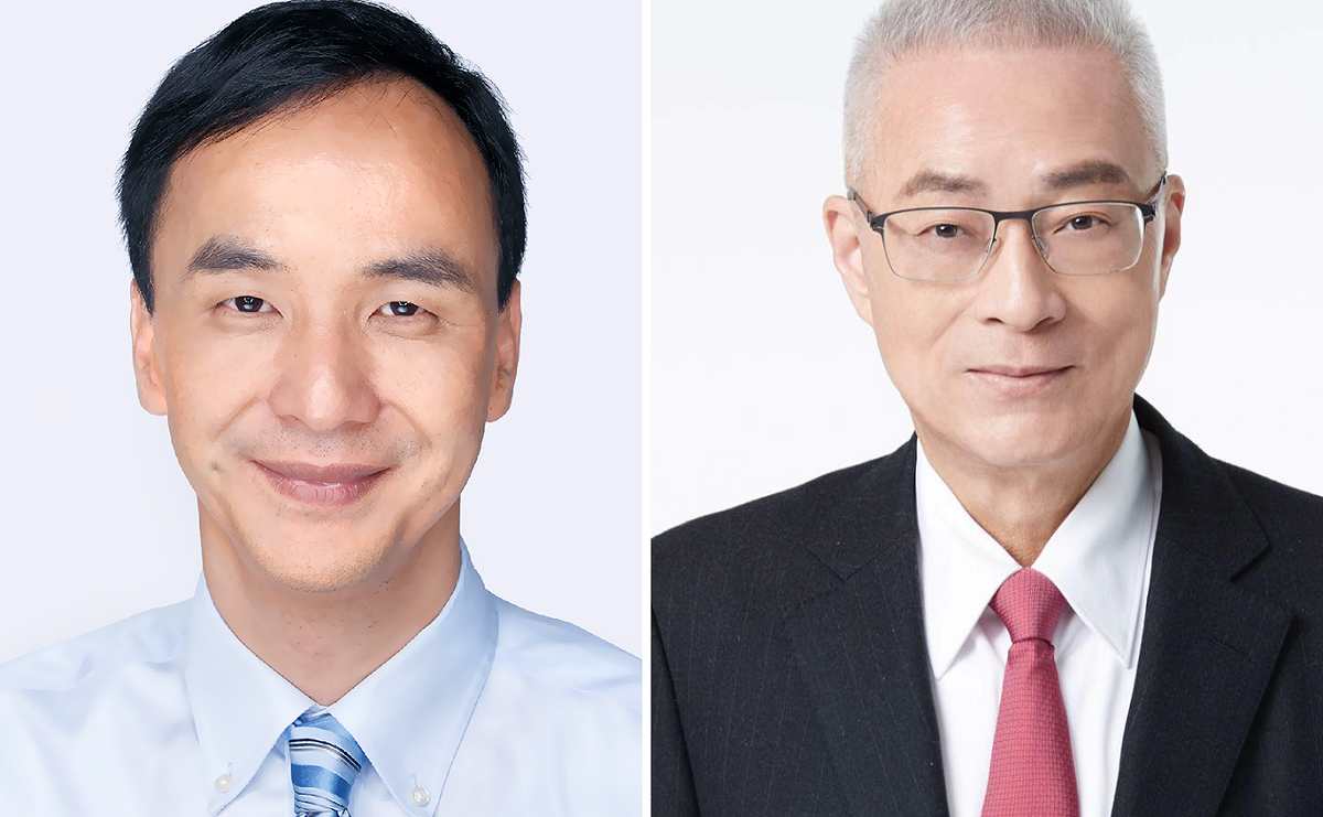 左：朱立倫，右：吳敦義。 圖：新頭殼合成
