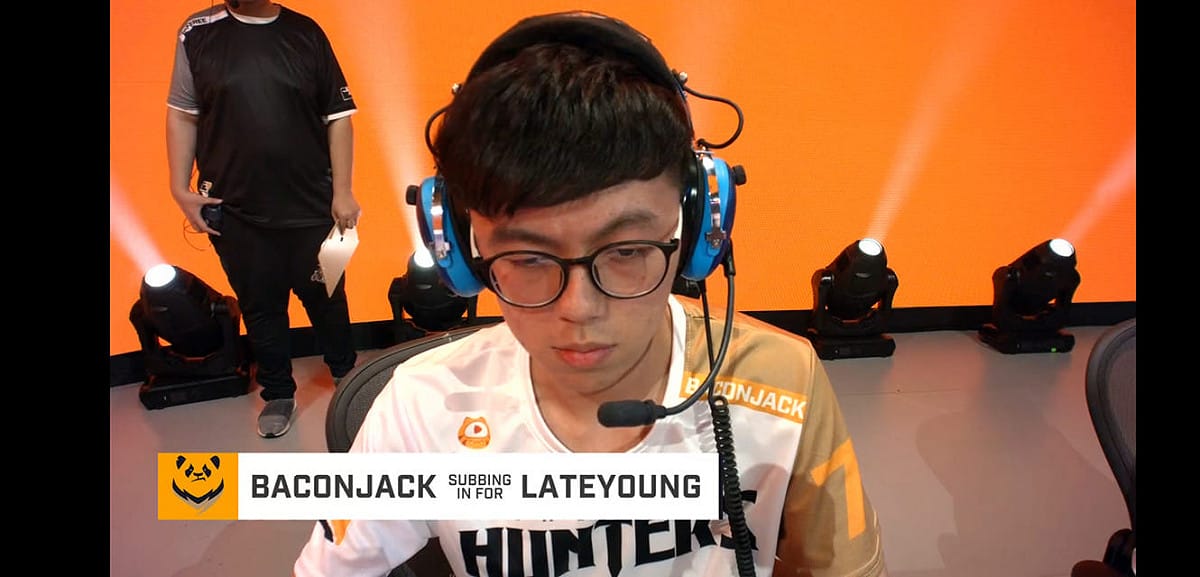 Baconjack替補上陣迎來OWL首秀。 圖：翻攝自OWL TWITCH
