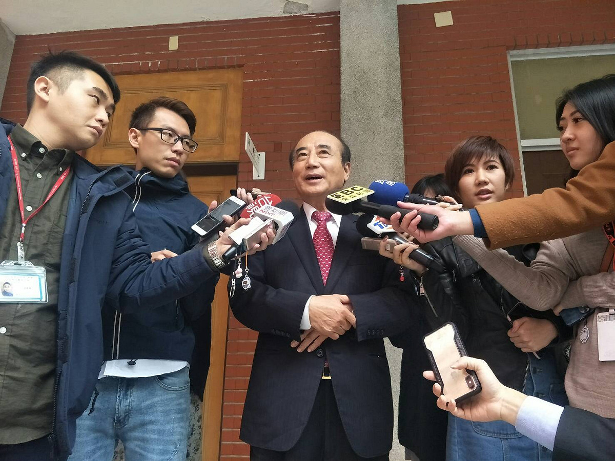 前立法院長王金平下午出席南一中校友總會演講。 圖：趙婉淳／攝（資料照）
