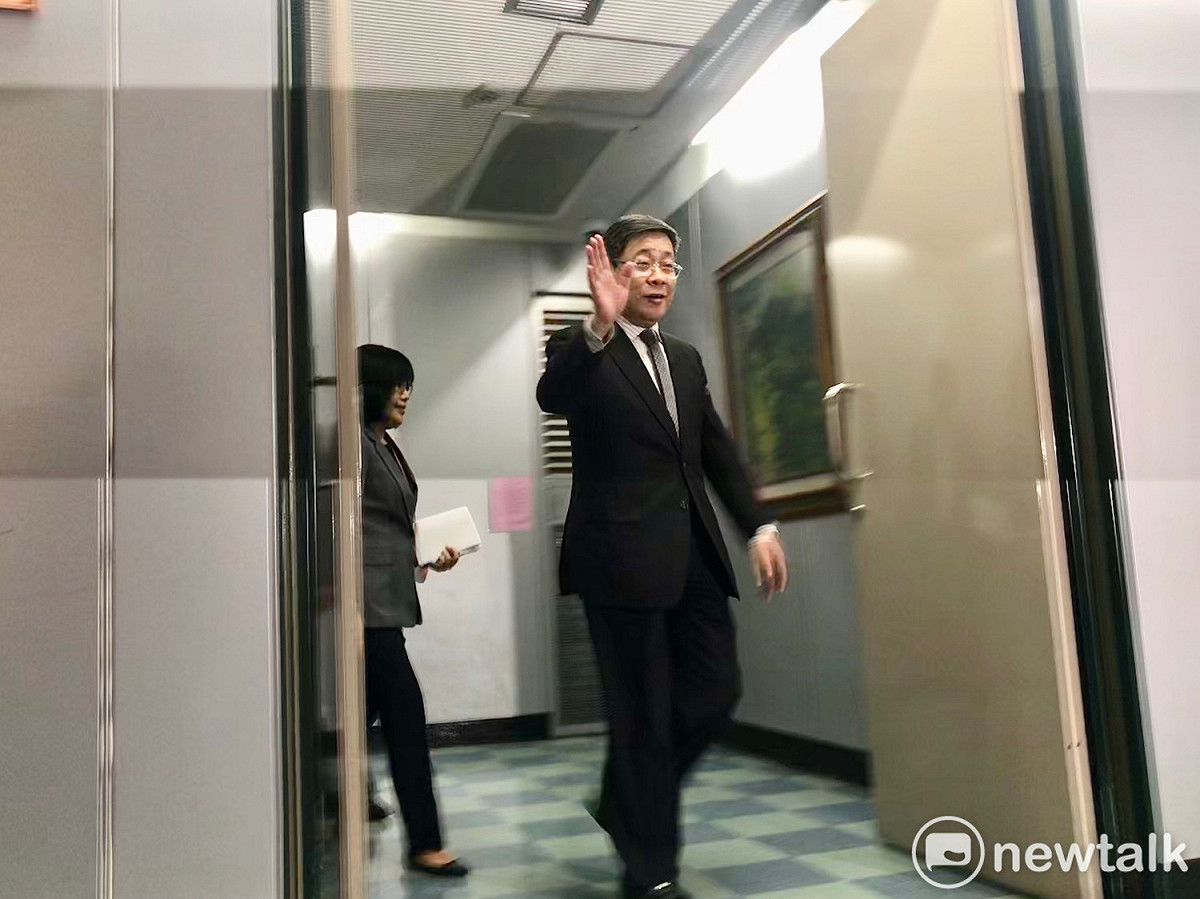中國上海台辦主任李文輝今日再度赴北市府拜訪。 圖：周煊惠 / 攝