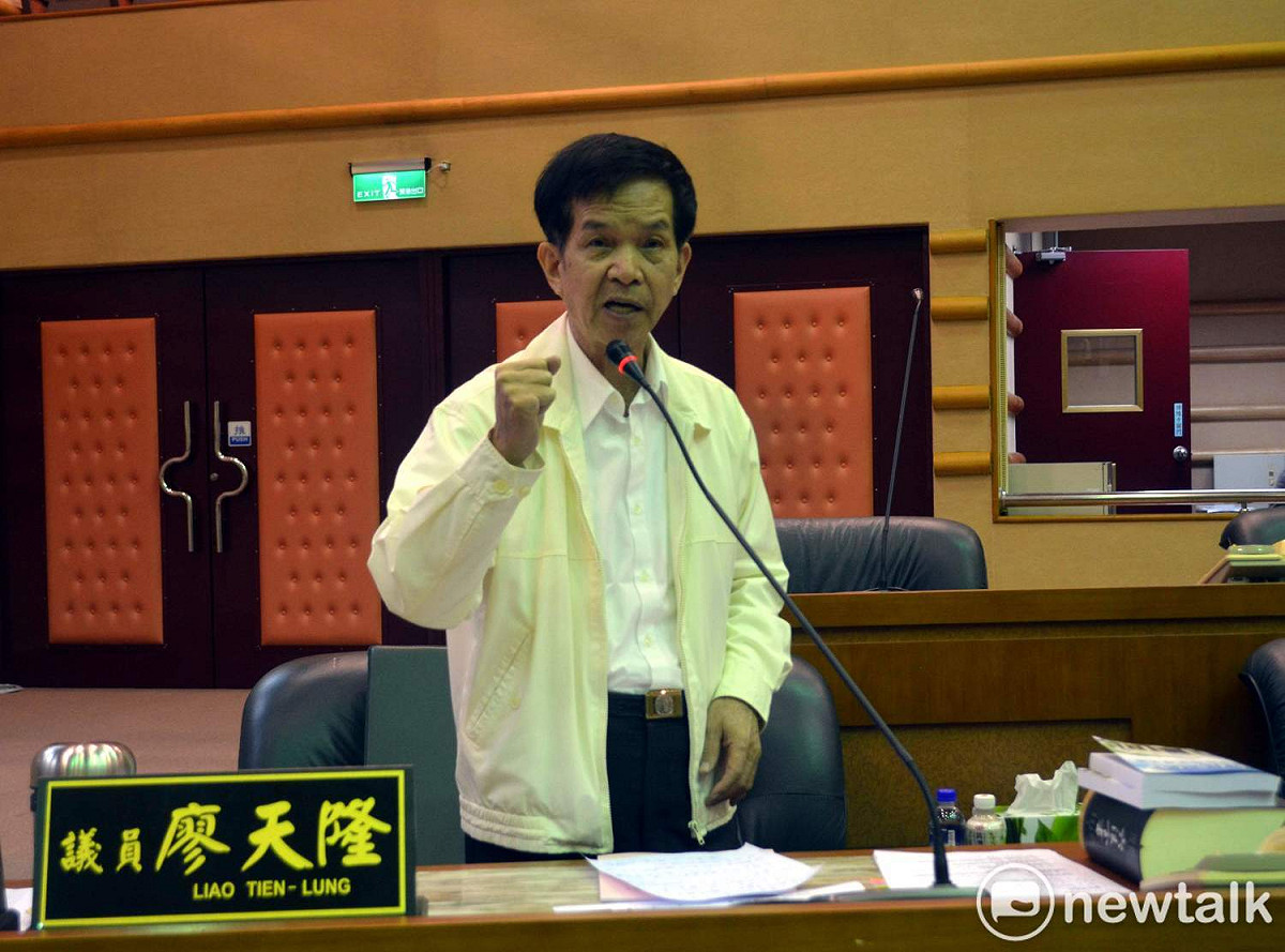 廖天隆是一位認真問政的市議員。 圖：蔡坤龍/攝