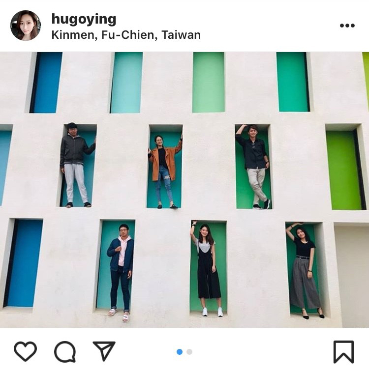 「田埔水庫漸層玻璃窗」是近期熱門的拍照打卡景點。 圖：翻攝自instagram hugoying／開放權限