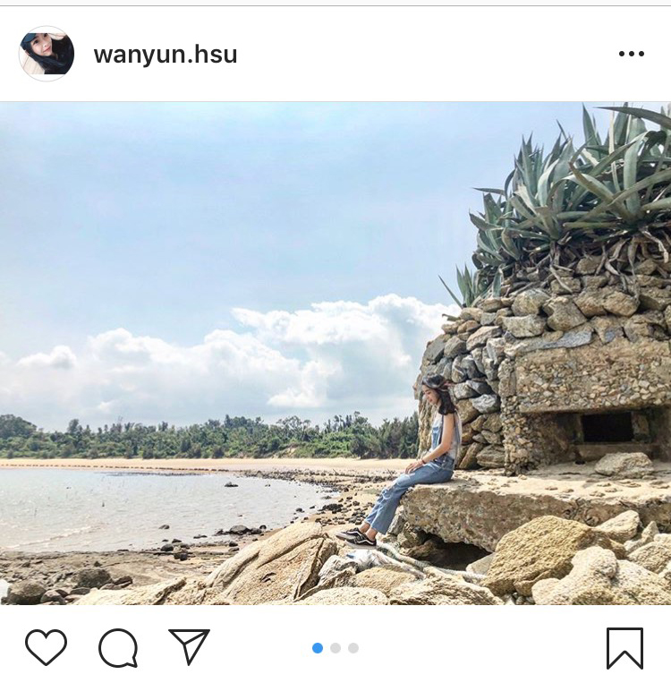 「小金門沙溪堡」特別的岩石景觀，不只吸睛也超好拍。 圖：翻攝自instagram wanyun.hsu／開放權限