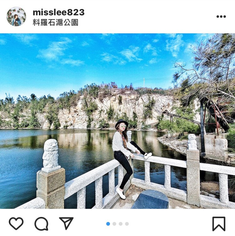 「料羅南石滬公園」有著金門迷你版張家界的美稱。 圖：翻攝自instagram misslee123／開放權限