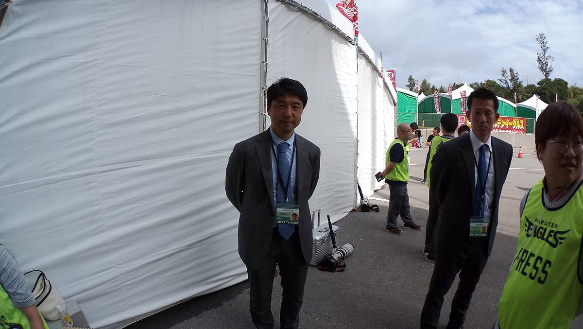 小關龍也跟豐田清。 圖／吳政紘攝