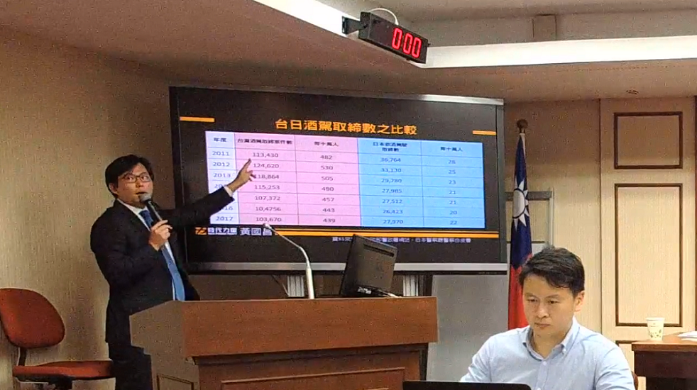 黃國昌（左一）召開公聽會，邀請專家學者共同討論酒駕防制議題。 圖：翻攝自 黃國昌 臉書