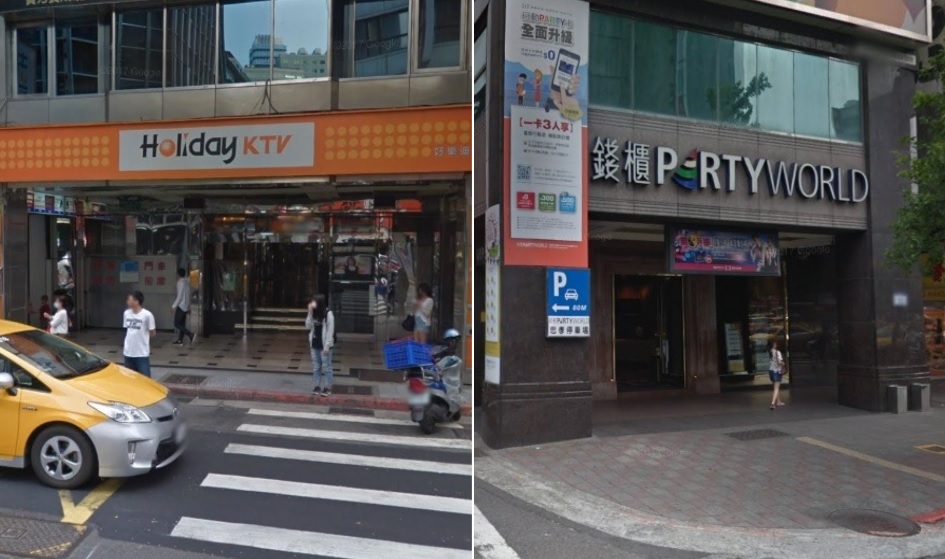 KTV雙巨頭好樂迪與錢櫃。 圖：翻攝自Google Map／合成圖