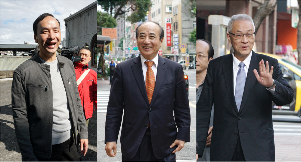 國民黨三顆太陽，左起朱立倫、王金平、吳敦義。 圖：新頭殻合成（資料照片）