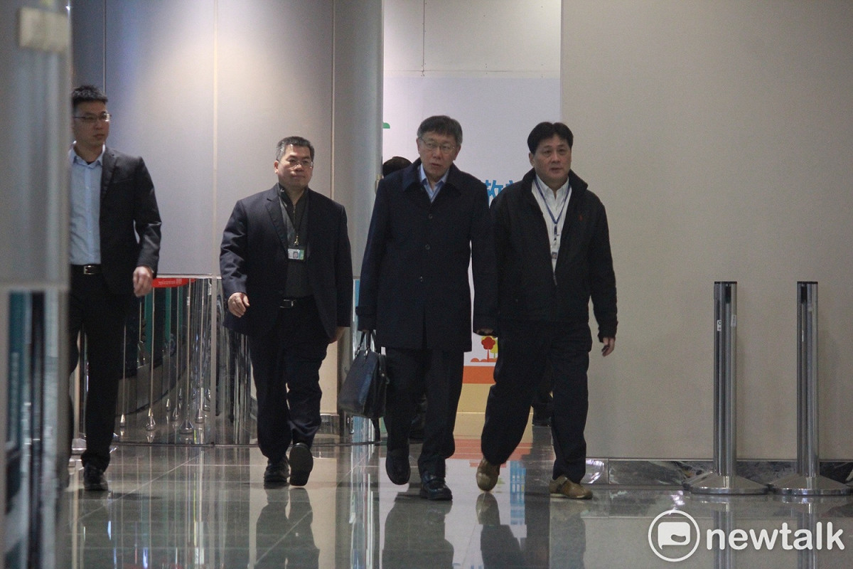 台北市長柯文哲今晚啟程飛往以色列。 圖：周煊惠 / 攝