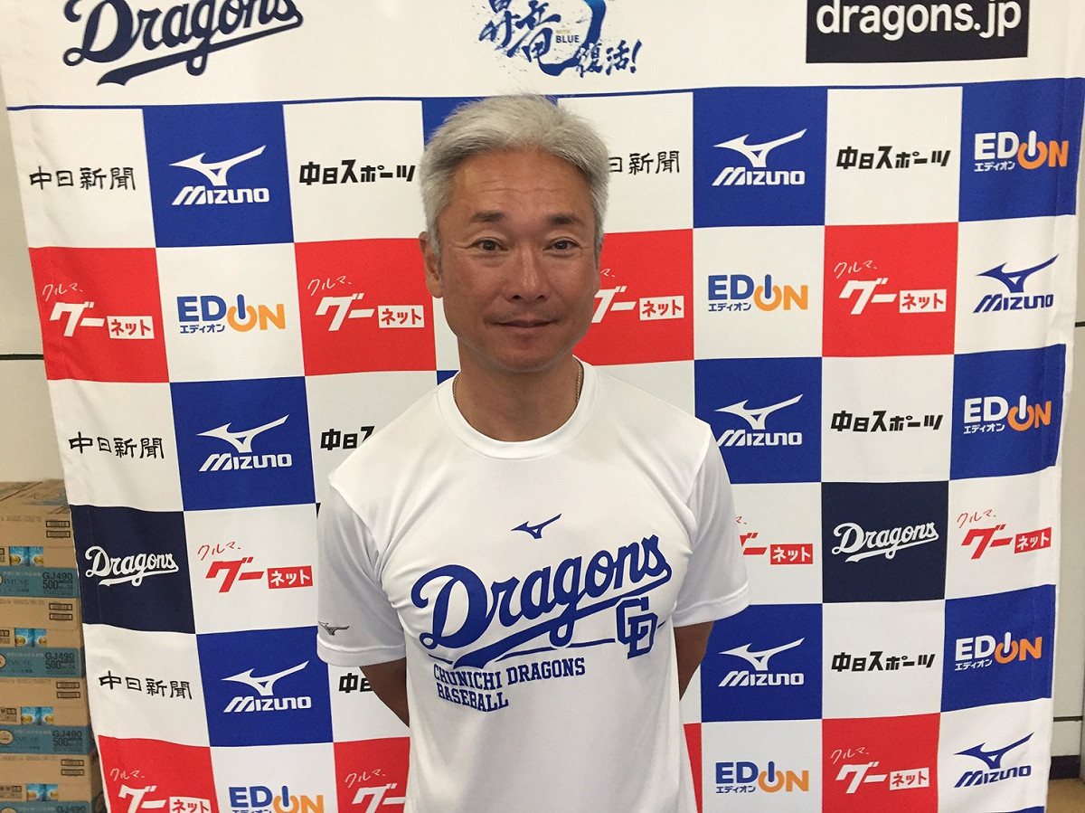 中日龍隊體能教練勝崎耕世。
 圖／吳政紘攝