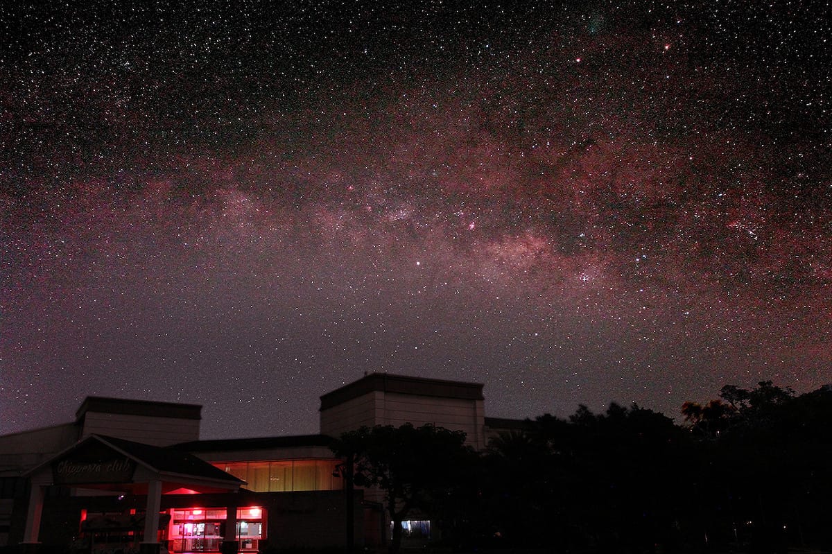 升級星野燈後的小墾丁璀璨銀河超美。 圖：親子觀星會理事長江英瑞/提供