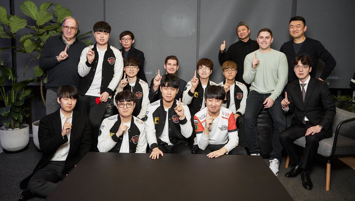 SKT未來將改名為「T1」。 圖：翻攝自Faker Twitter