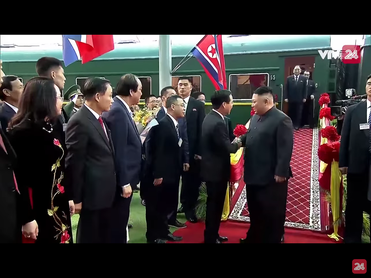 韓聯社報導，金正恩的專列已於今天上午7時左右通過天津，並向唐山行駛，並未途經北京。 圖：翻攝自Youtube（資料照片）