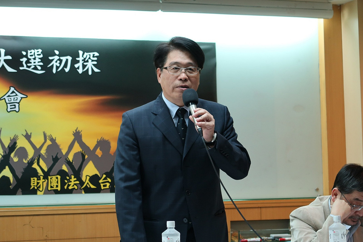 台灣民意基金會董事長游盈隆。 圖：林朝億/攝