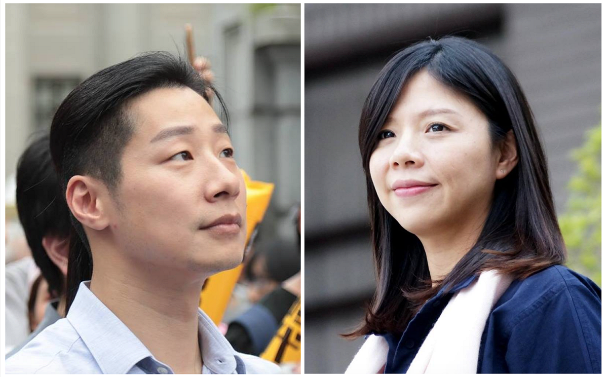 左：時代力量立委林昶佐；右：時代力量立委洪慈庸。 圖：新頭殼合成