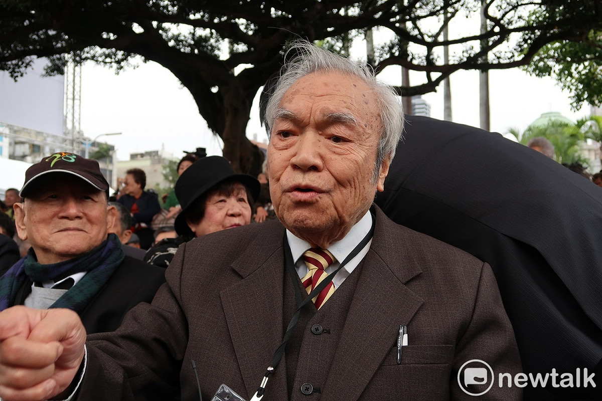 228事件受難者家屬徐世雄28日出席中樞紀念儀式時批評柯文哲沒有中心思想。 圖：林朝億/攝