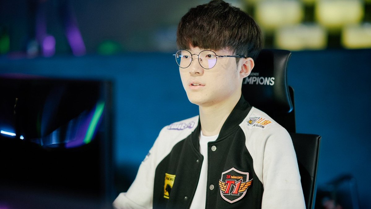 南韓戰隊T1 中路選手Faker。 圖：翻攝自 T1 推特