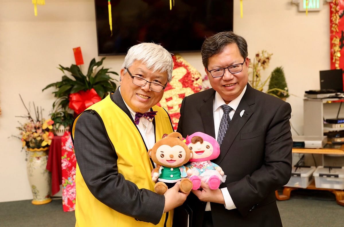 桃園市長鄭文燦於洛杉磯時間3月2日出席2019南加州台灣客家會年會，表示希望可以將客家文化走入生活，打造桃園成為客家文化亮點城市。 圖：桃園市政府提供