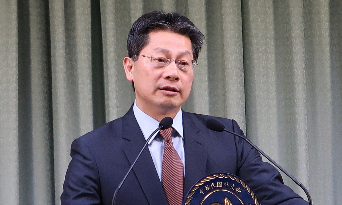 外交部發言人李憲章。 圖：林朝億/攝