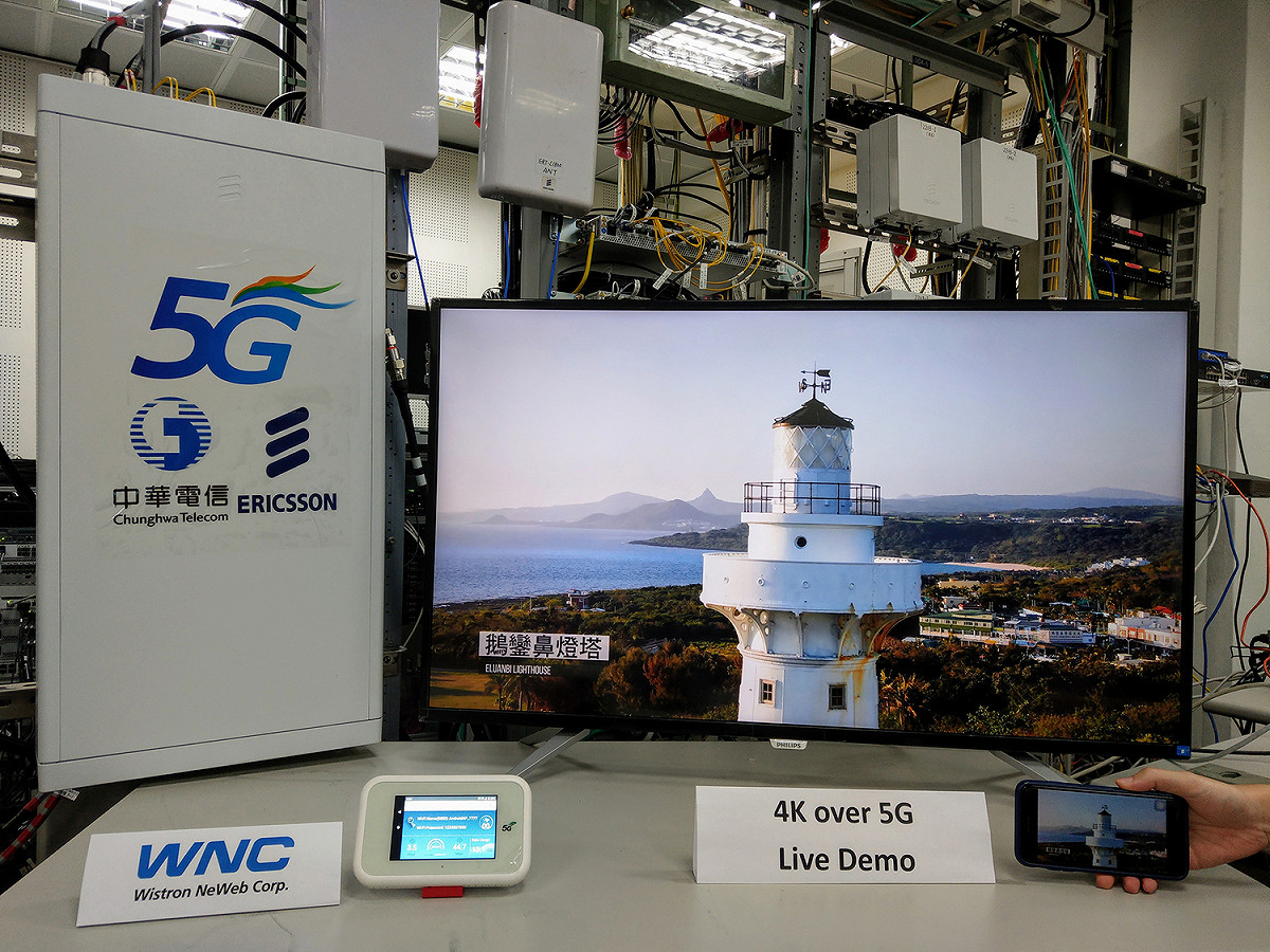 中華電信今（6）宣布已攜手諾基亞、愛立信、晶片商高通和國內啟碁科技，分別完成國內首次5G網路與5G手機、5G路由器終端的無線連接里程碑。 圖：中華電信／提供