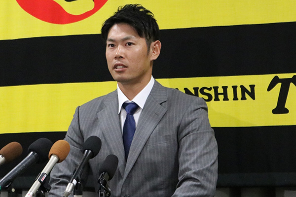 原口文仁。 圖／取自阪神官網