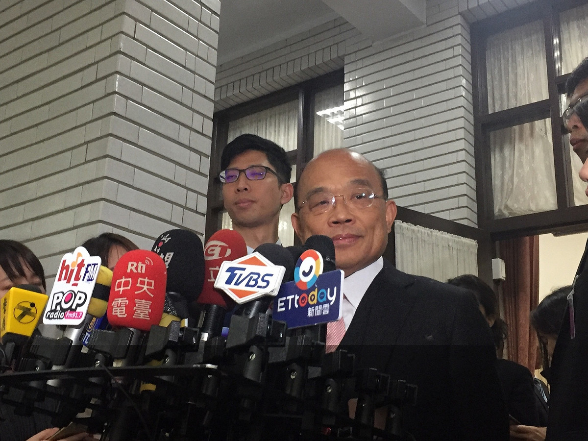 行政院長蘇貞昌８日接續到立法院接受經濟組質詢。 圖：趙婉淳／攝