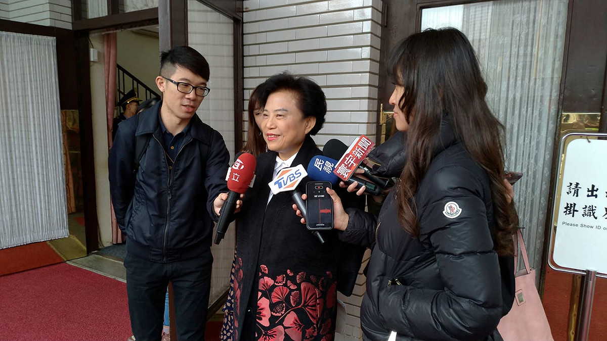 沈智慧今天出面澄清，該名網友與她同名同姓。 圖：陳佩君／攝