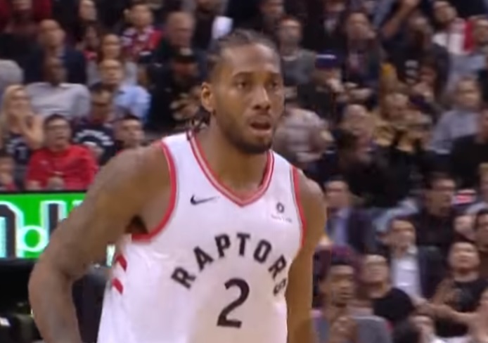 暴龍球星Kawhi Leonard。 圖：翻攝自YOUTUBE