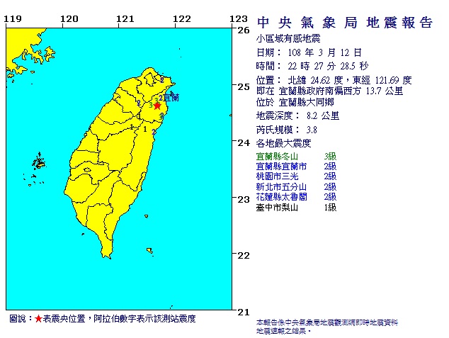 圖：翻攝中央氣象局
