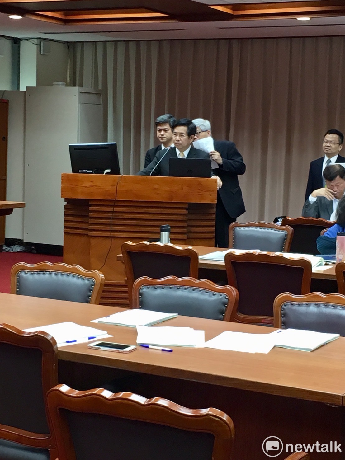 教育部長潘文忠今（13）日赴立法院教育及文化委員會備詢。
 圖：郭靜育／攝