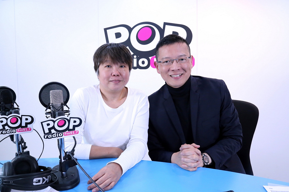 國民黨前立委孫大千接受《POP搶先爆》主持人黃光芹訪問時正式宣布，將投入對於藍營來說最艱困的北市士林大同區立委選戰。 圖：《POP搶先爆》提供 (資料照片)