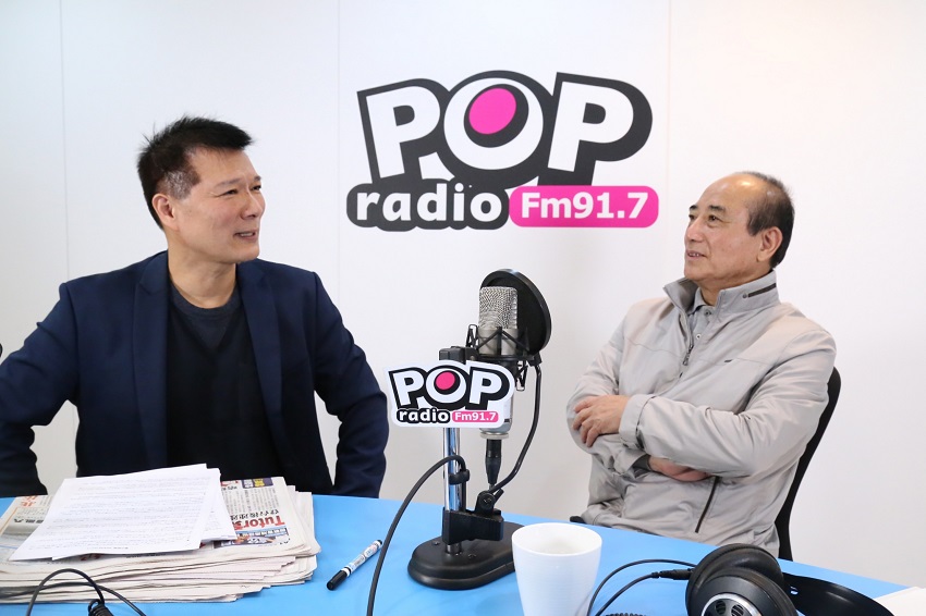 前立法院長王金平13日傍晚接受《POP大國民》廣播專訪。 圖：《POP大國民》提供
