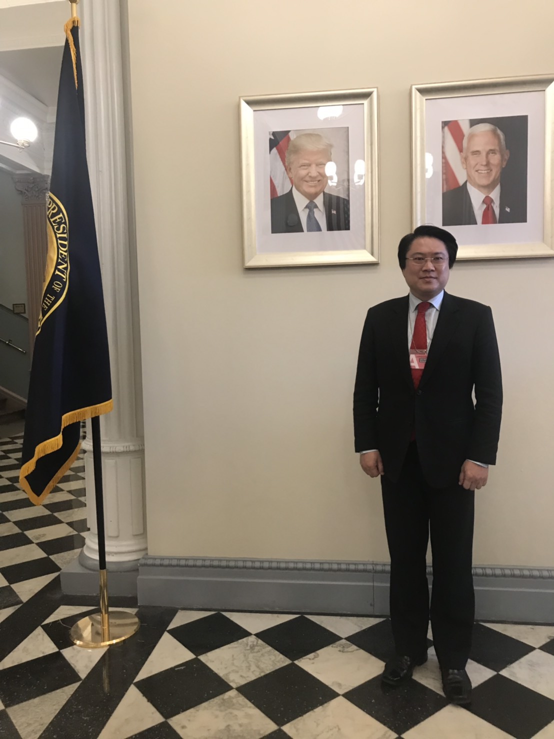 林右昌展開訪美之旅。 圖：基隆市政府提供
