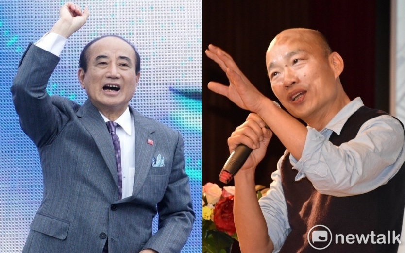 王金平與韓國瑜今天晚上在全國工總的晚宴上會面。 圖：新頭殼合成（資料照片）