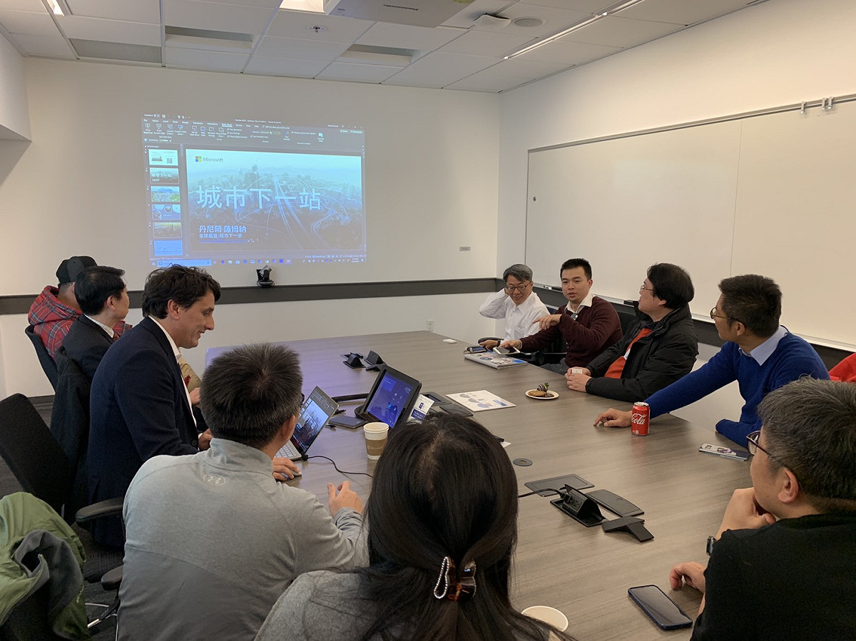 訪問團參訪Microsoft 微軟總部。 圖/基隆市政府提供