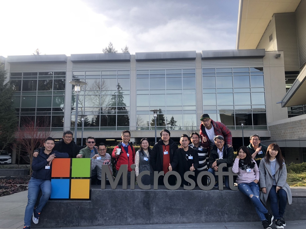 訪問團參訪Microsoft 微軟總部。 圖/基隆市政府提供